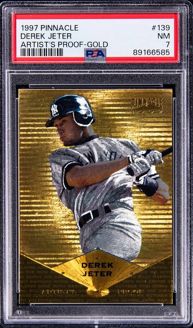 1997 Pinnacle Derek Jeter Artist's Proof Gold #139 card image