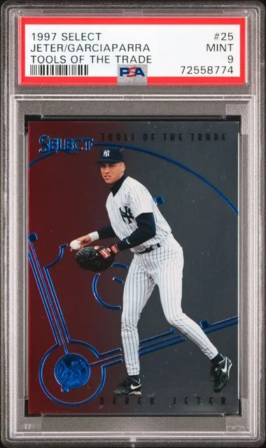 1997 Pinnacle Derek Jeter/Nomar Garciaparra Select Tools Of The Trade #25 card image