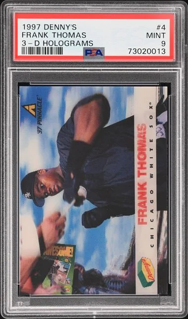 1997 Pinnacle Frank Thomas Denny's 3-D Holograms 3-D Holograms #4 card image