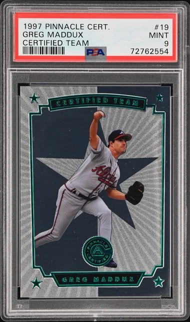 1997 Pinnacle Greg Maddux Certified Team #19 card image