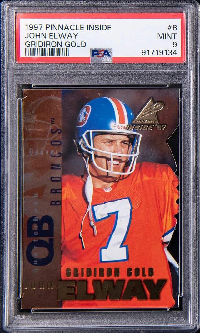 1997 Pinnacle John Elway Inside Gridiron Gold #8 card image