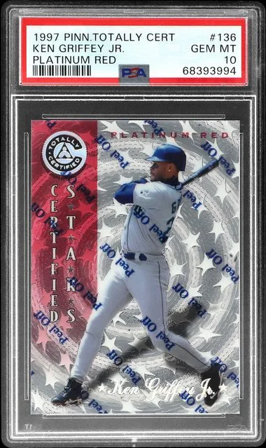 1997 Pinnacle Ken Griffey Jr. Totally Certified Platinum Red #136 card image