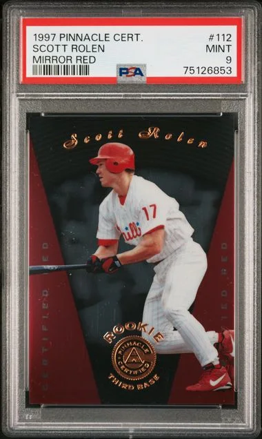 1997 Pinnacle Scott Rolen Certified Mirror Red #112 card image