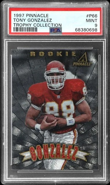 1997 Pinnacle Tony Gonzalez Trophy Collection #P66 card image