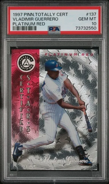1997 Pinnacle Vladimir Guerrero Totally Certified Platinum Red #137 card image