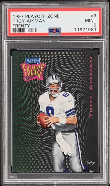 1997 Playoff Troy Aikman Zone Frenzy #3 card image