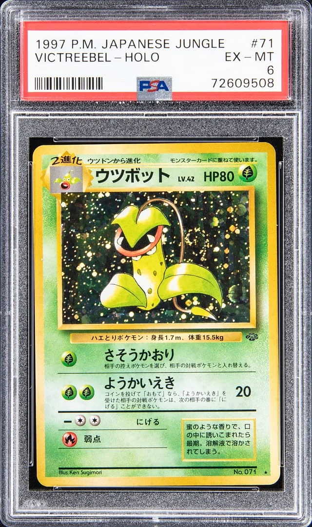 1997 P.M Japanese Jungle Holo Victreebel #71 card image