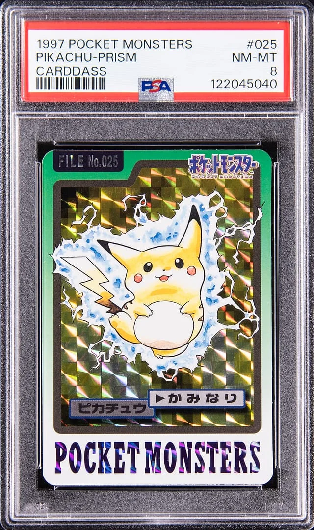 1997 Pocket Monsters Cardass Prism Pikachu #025 card image