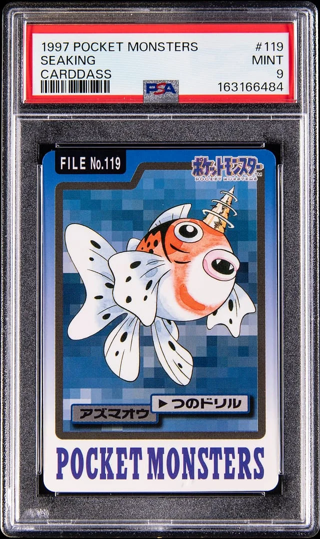 1997 Pokemon Japanese Carddass Seaking #119 card image
