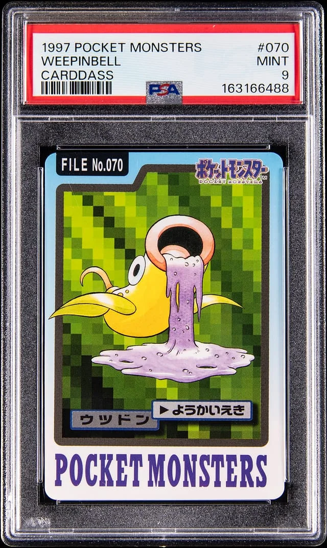 1997 Pokemon Japanese Carddass Weepinbell #070 card image