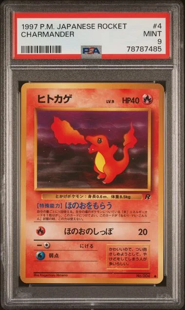 1997 Pokemon Japanese Rocket Charmander #4 card image