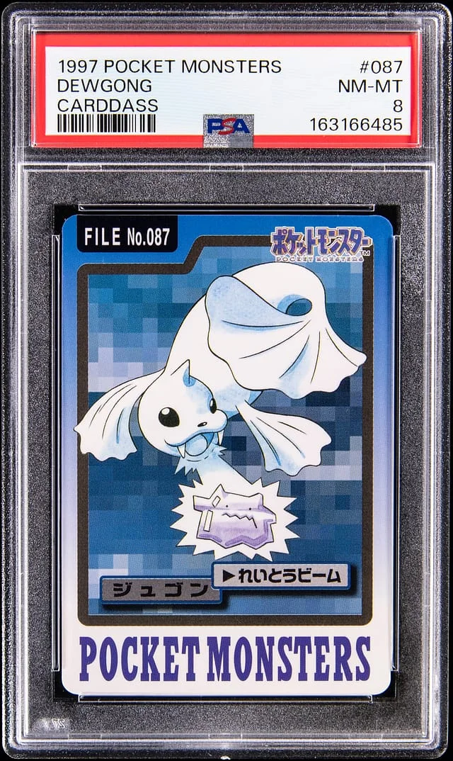 1997 Pokemon Pocket Monsters Carddass Dewgong #087 card image