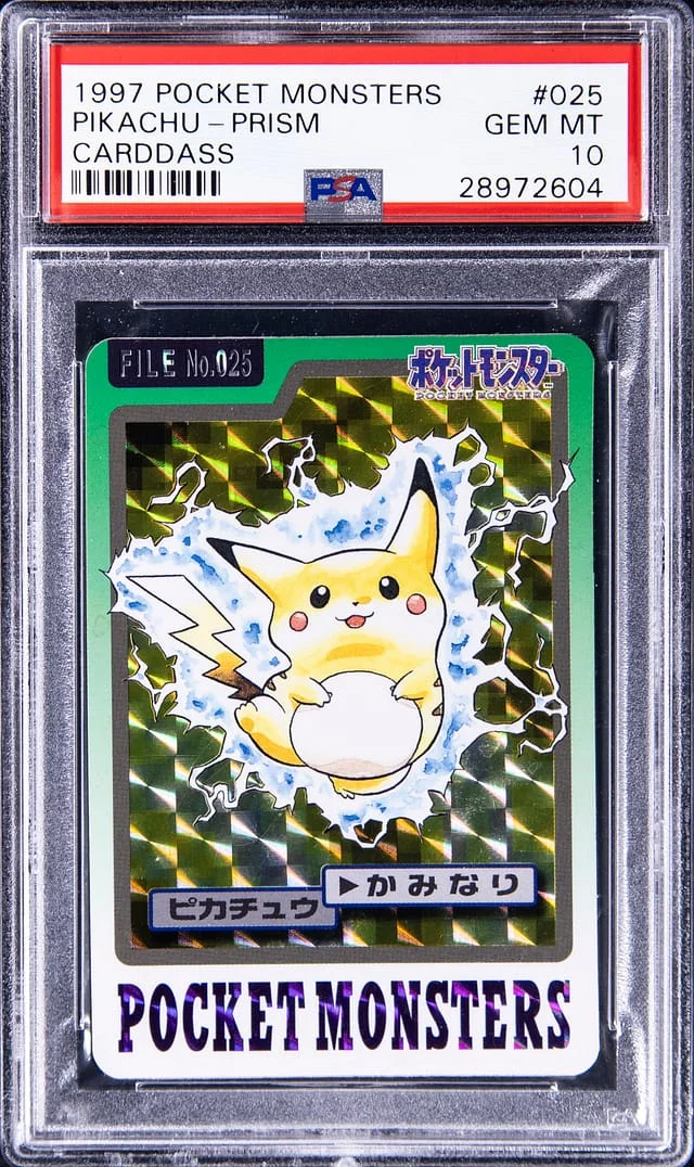 1997 Pokemon Pocket Monsters Carddass Prism Pikachu #025 card image