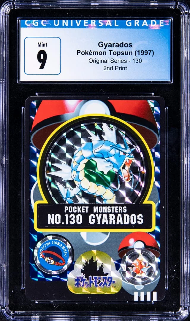 1997 Pokemon Topsun Original Series 2nd Print Gyarados #130 card image