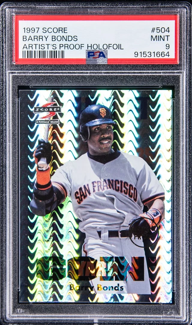 1997 Score Barry Bonds Artist's Proof Holofoil #504 card image