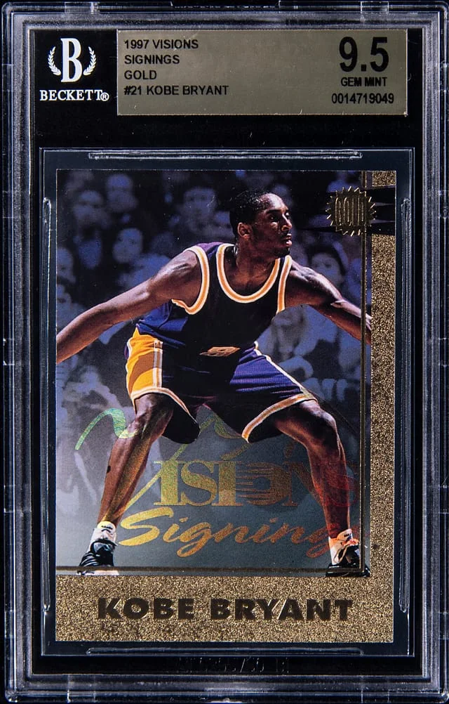 1997 Score Board Kobe Bryant Visions Signings Gold #21 card image