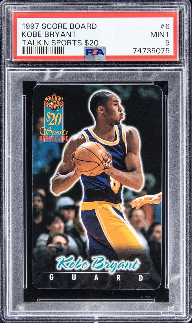 1997 Score Board Kobe Bryant Talkin Sports $20 #6 card image