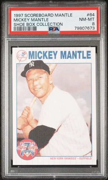 1997 Score Board Mickey Mantle Mantle Shoe Box Collection #64 card image