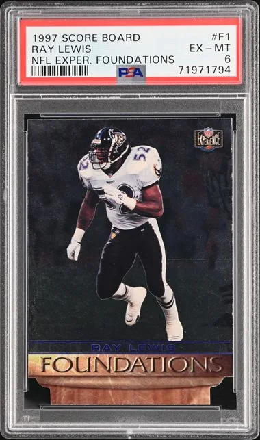 1997 Score Board Ray Lewis NFL Experience Foundations #F1 card image