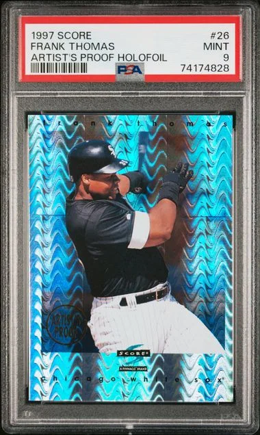 1997 Score Frank Thomas Artist's Proof Holofoil #26 card image