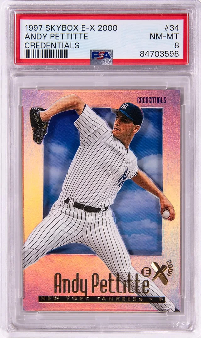 1997 SkyBox Andy Pettitte E-X2000 Credentials #34 card image