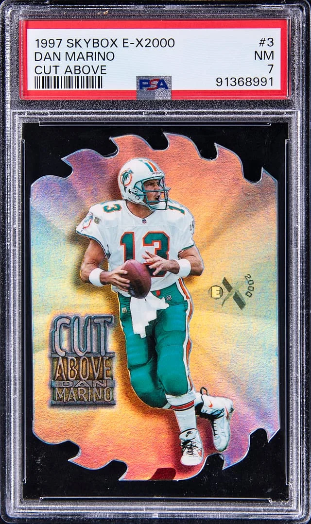 1997 SkyBox Dan Marino E-X2000 Cut Above #3 card image