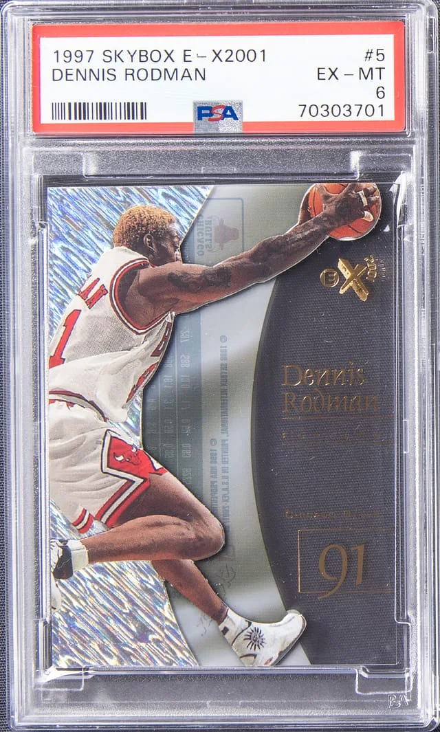 1997 SkyBox Dennis Rodman E-X2001 #5 card image
