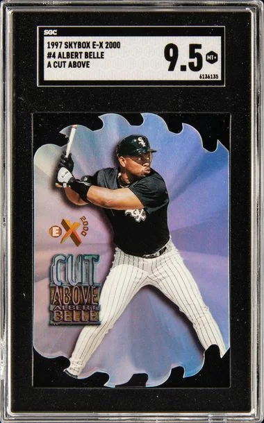 1997 SkyBox E-X 2000 Albert Belle Cut Above #4 card image