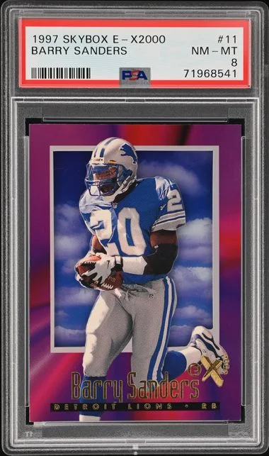 1997 SkyBox E-X 2000 Barry Sanders #11 card image