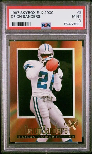 1997 SkyBox E-X 2000 Deion Sanders #8 card image