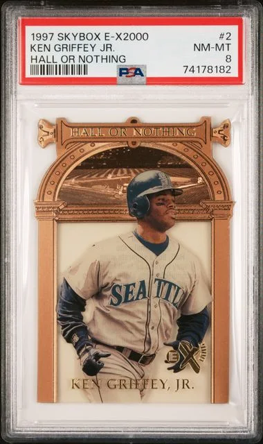 1997 SkyBox E-X 2000 Ken Griffey Jr. Hall Or Nothing #2 card image