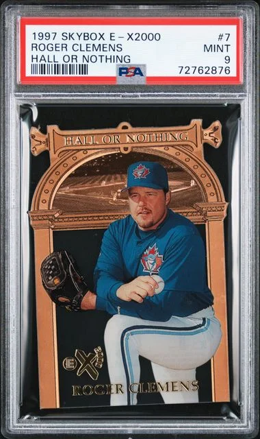 1997 SkyBox E-X 2000 Roger Clemens Hall Or Nothing #7 card image