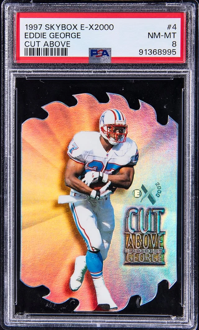 1997 SkyBox Eddie George E-X2000 Cut Above #4 card image