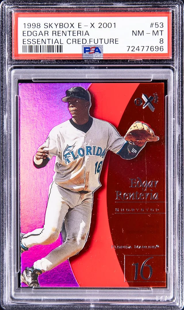 1997 SkyBox Edgar Renteria E-X2001 Essential Credential Future #53 card image
