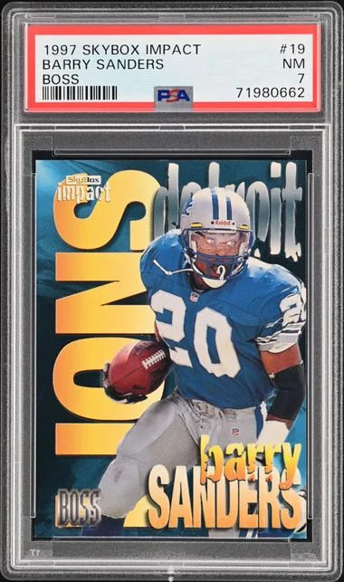 1997 SkyBox Impact Barry Sanders Boss Boss #19 card image
