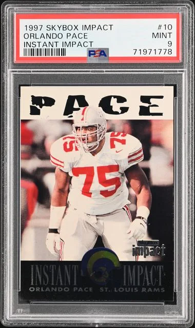 1997 SkyBox Impact Orlando Pace Instant Impact #10 card image