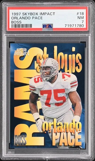 1997 SkyBox Impact Orlando Pace Boss #18 card image
