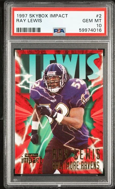 1997 SkyBox Impact Ray Lewis #2 card image
