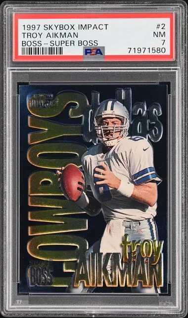 1997 SkyBox Impact Troy Aikman Boss Super Boss #2 card image