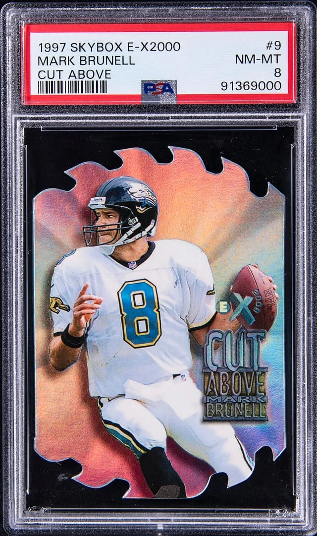 1997 SkyBox Mark Brunell E-X2000 Cut Above #9 card image