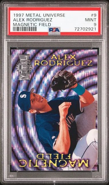1997 SkyBox Metal Universe Alex Rodriguez Magnetic Field #9 card image