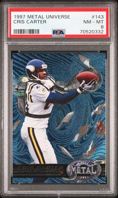 1997 SkyBox Metal Universe Cris Carter #143 card image