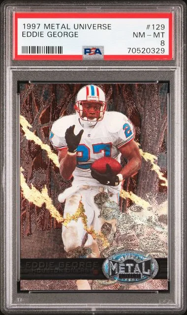 1997 SkyBox Metal Universe Eddie George #129 card image