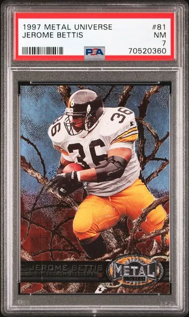 1997 SkyBox Metal Universe Jerome Bettis #81 card image