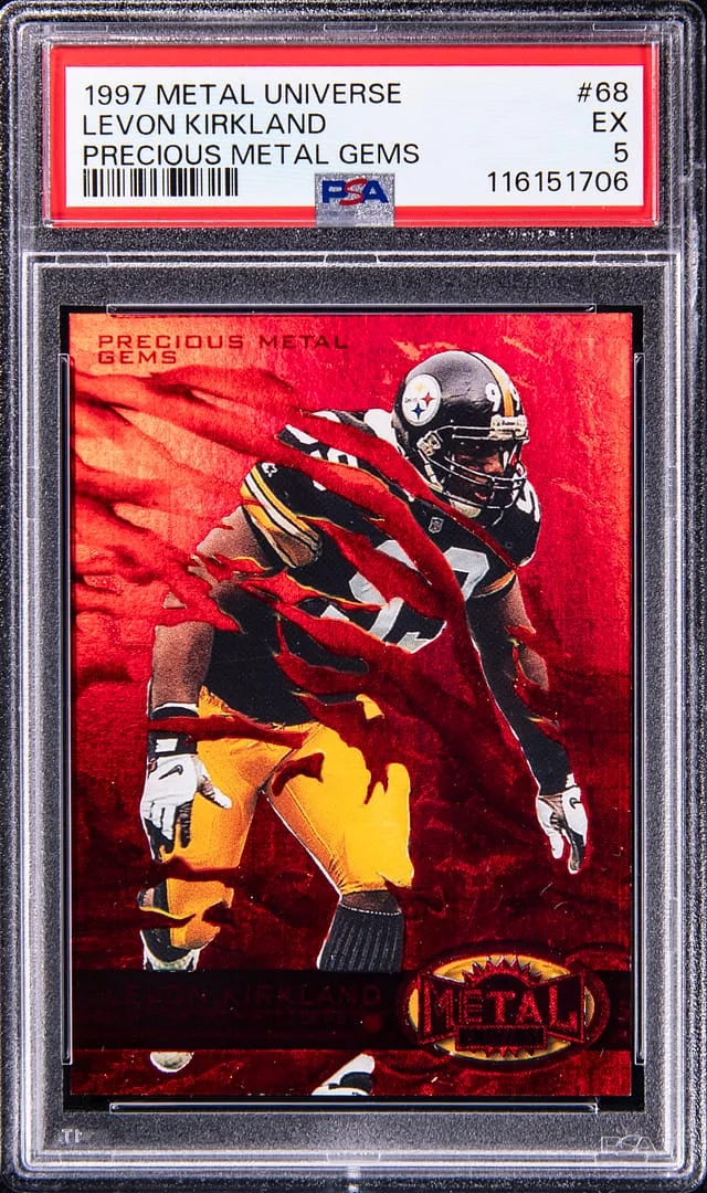 1997 SkyBox Metal Universe Levon Kirkland Precious Metal Gems (PMG) #68 card image