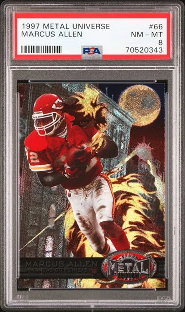1997 SkyBox Metal Universe Marcus Allen #366 card image
