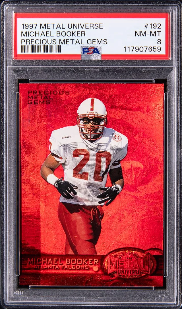 1997 SkyBox Metal Universe Michael Booker Precious Metal Gems (PMG) #192 card image