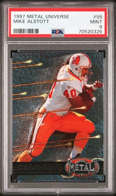 1997 SkyBox Metal Universe Mike Alstott #55 card image