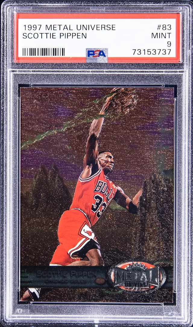 1997 SkyBox Metal Universe Scottie Pippen #83 card image