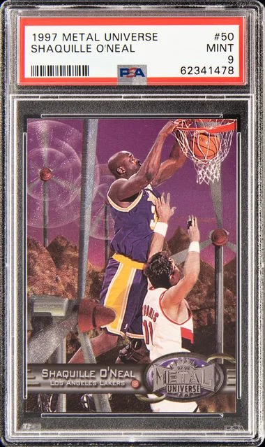 1997 SkyBox Metal Universe Shaquille O'Neal #50 card image